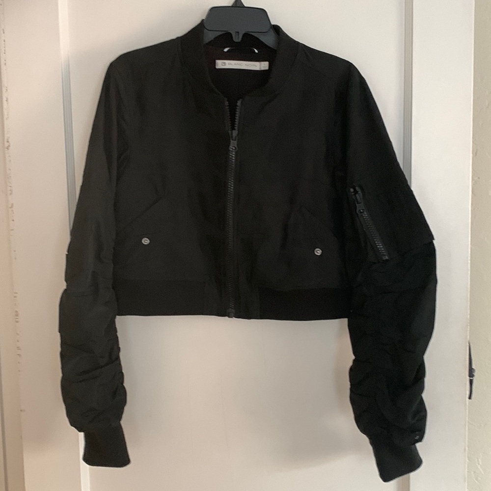 Bloc Noir black camp bomber jacket